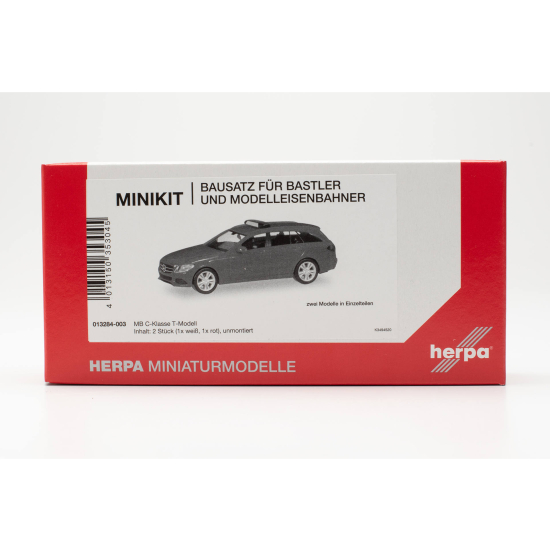 Herpa 013284-003 , MiniKit Mercedes-Benz Klasa C Kombi z listwami ostrzegawczymi (2 sztuki) , Skala H0 1:87